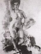 Jules Pascin Woman have big breast Sweden oil painting artist